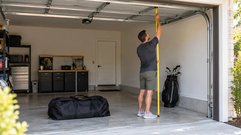 Will an Inflatable Golf Simulator Enclosure Fit in a 9 ft Garage?