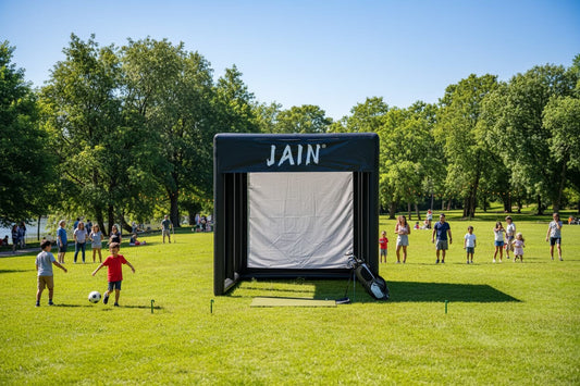 Start a Mobile Golf Simulator Rental Business with Inflatable Tents