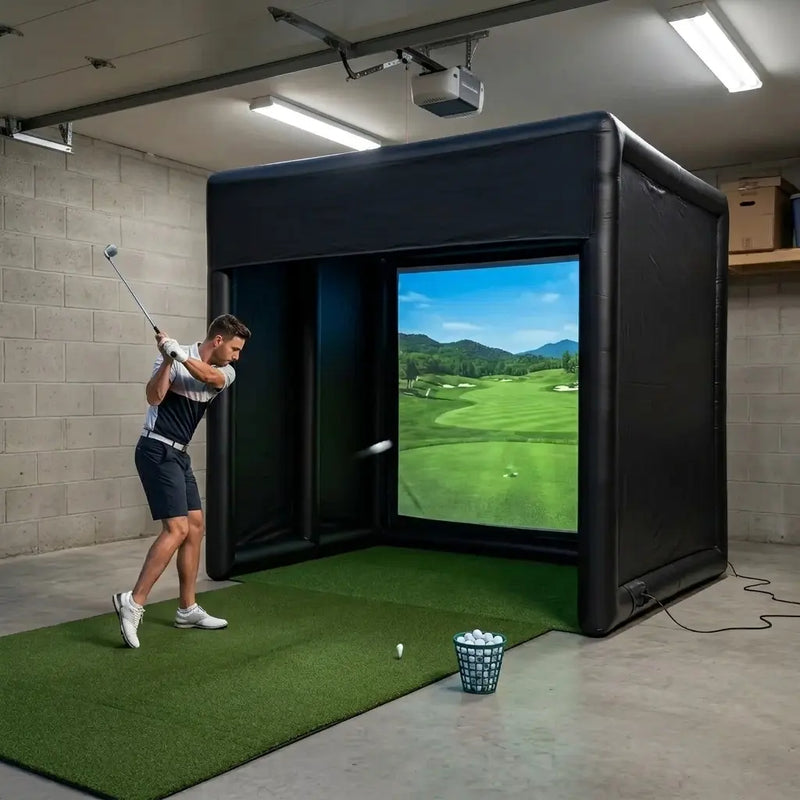 How to Set Up an Inflatable Golf Simulator in Your Garage