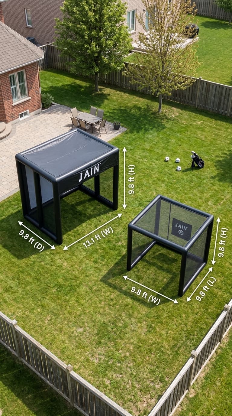 What Size Inflatable Sports Enclosure Do You Need? Complete Dimension Guide