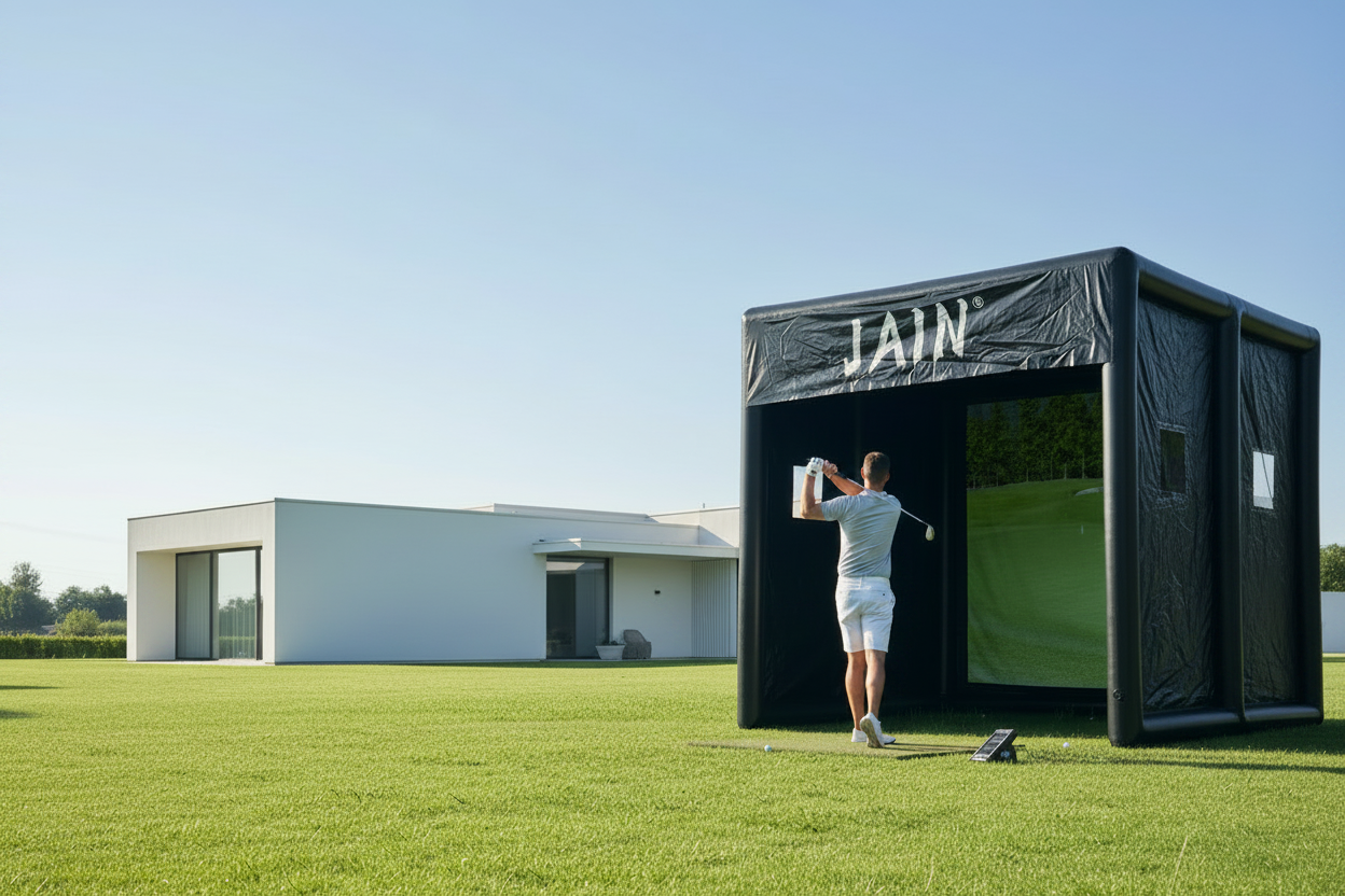 Inflatable Golf Simulator Enclosure Tent – Pro Series with Impact Screen